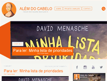 Tablet Screenshot of alemdocabelo.com